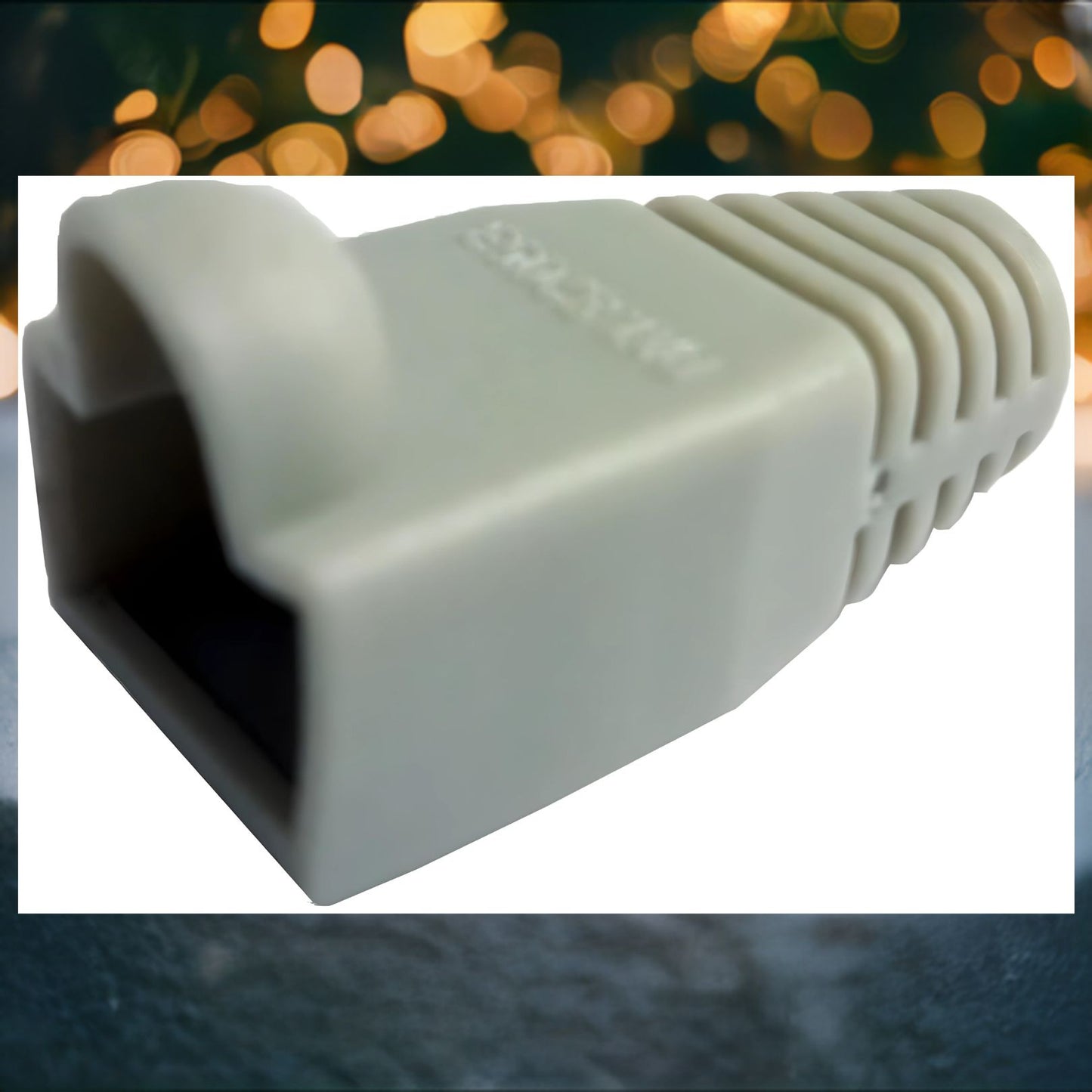 Buy ONE Get ONE FREE-R.J. Enterprises - (200 Pcs) RJ45 Strain Relief Boot Grey RJ-SR-0-GY (Patented)