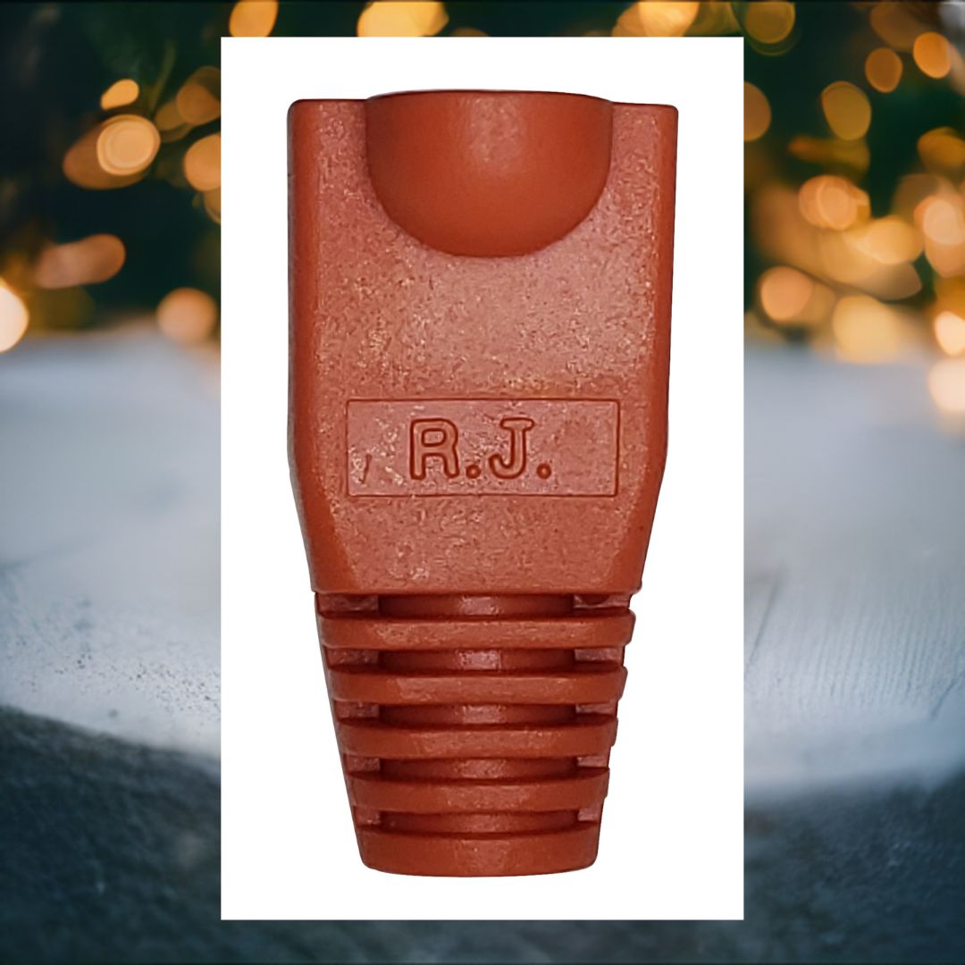 Buy ONE Get ONE FREE-R.J. Enterprises - (200 Pcs RJ45 Strain Relief Boot Orange RJ-SR-0-OR (Patented) - R.J. Enterprises