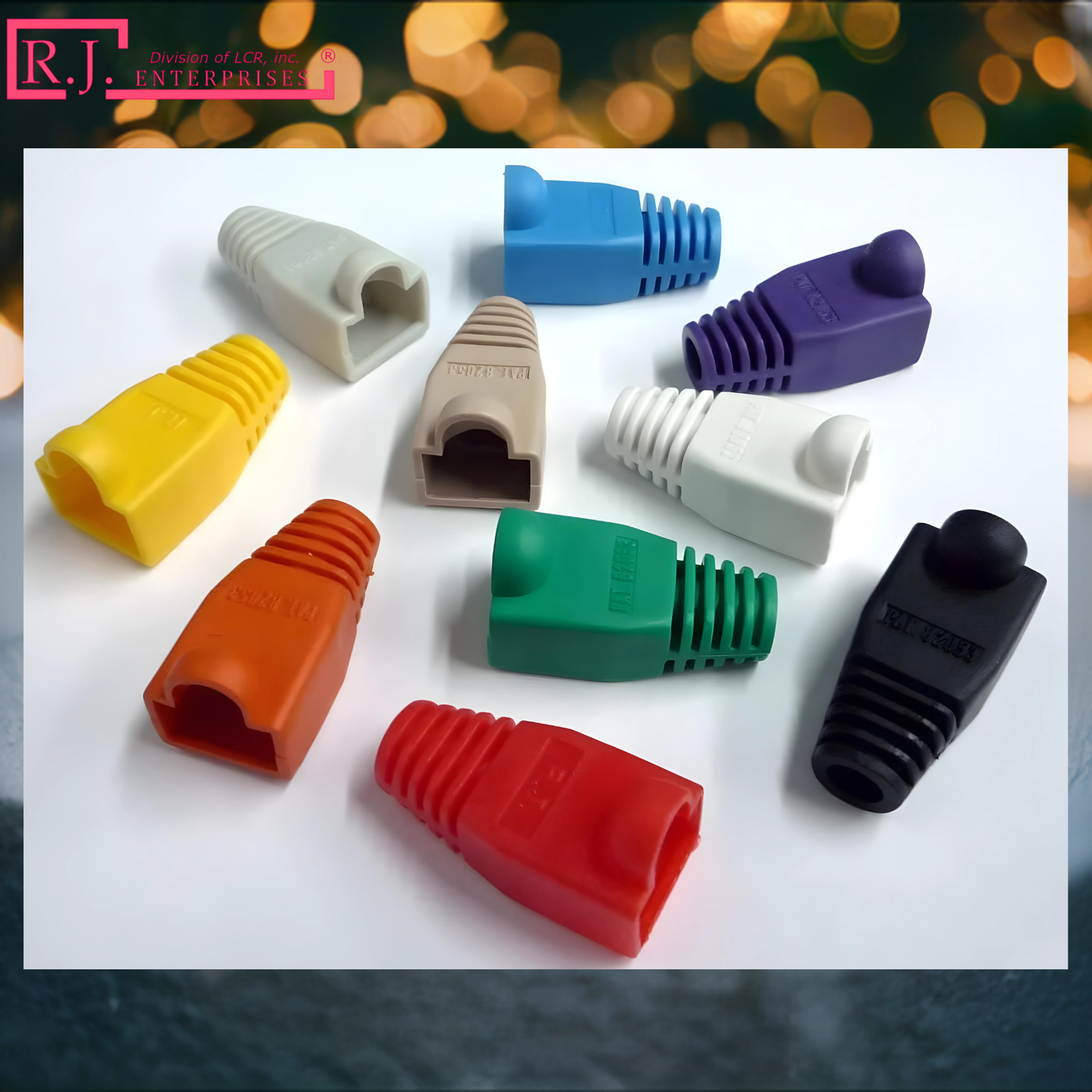 Buy One Get One FREE-R.J. Enterprises - RJ45 Strain Relief Boot Violet (100 Pcs)