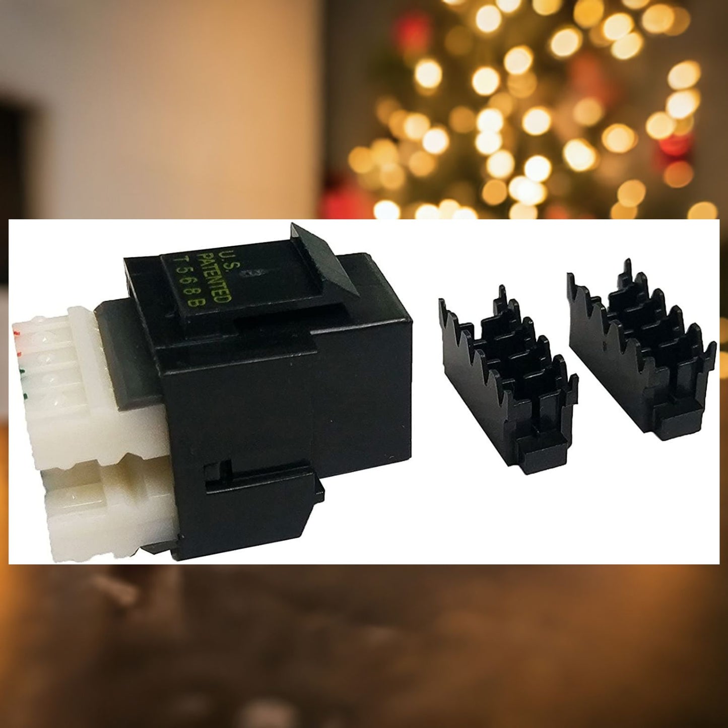 R.J. Enterprises - 3013A-8-BK - Cat5 Keystone Jack Black (Price $25 for 50pcs-Limited Time) - R.J. Enterprises