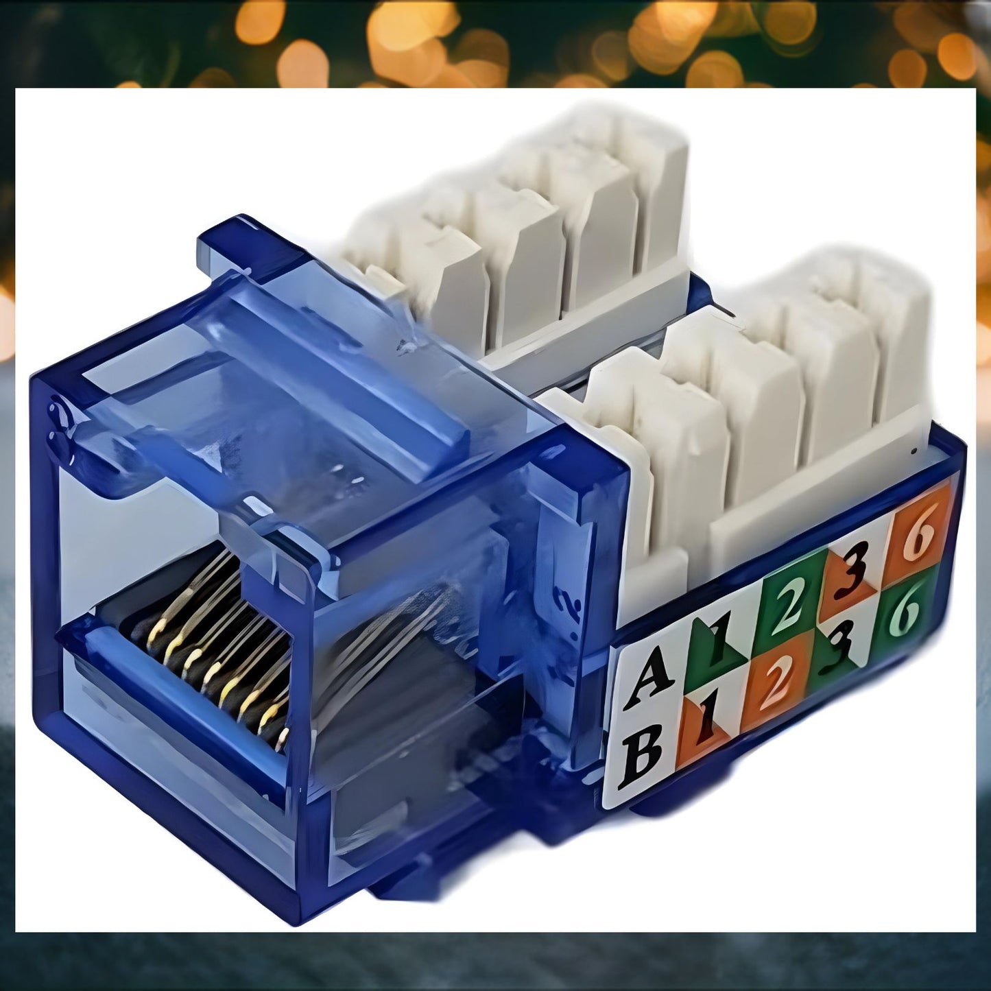 R.J. Enterprises - 3013A-E8-ALL, Cat5e Jack, 90-degree, Mix of All Colors - R.J. Enterprises