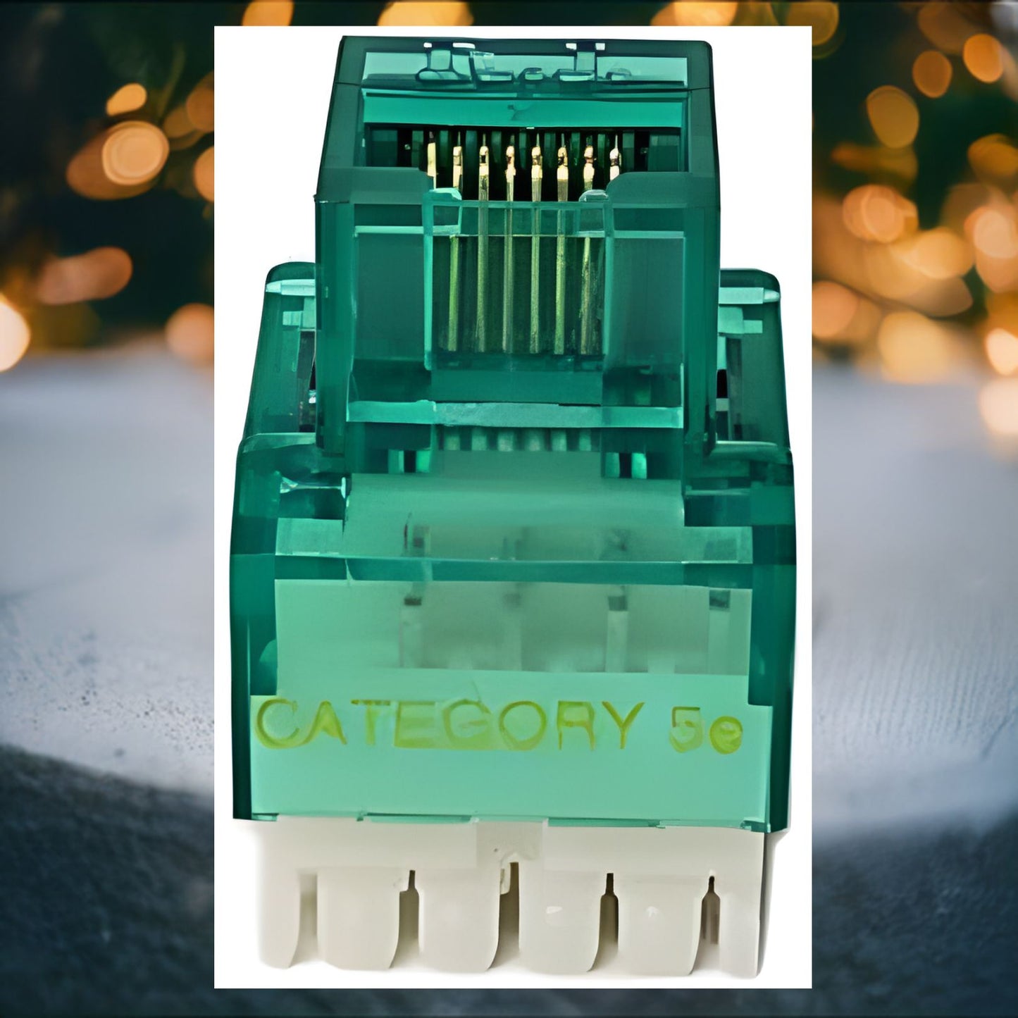 R.J. Enterprises - 3013A-8-CJ-GN, Cat5e Jack, 180-degree, Green - R.J. Enterprises