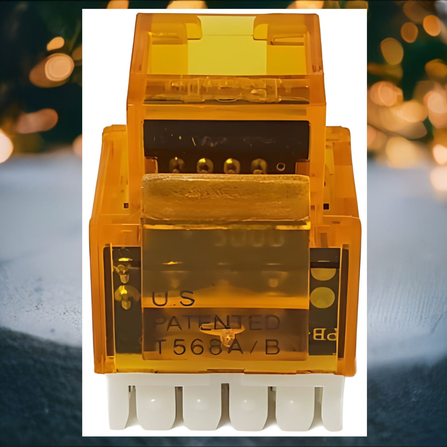 R.J. Enterprises - 3013A-8-CJ-OR, Cat5e Jack, 180-degree, Orange