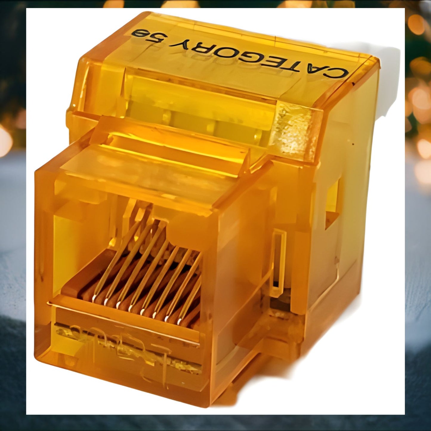 R.J. Enterprises - 3013A-8-CJ-ALL, Cat5e Jack, 180-degree, Mix of All Colors - R.J. Enterprises