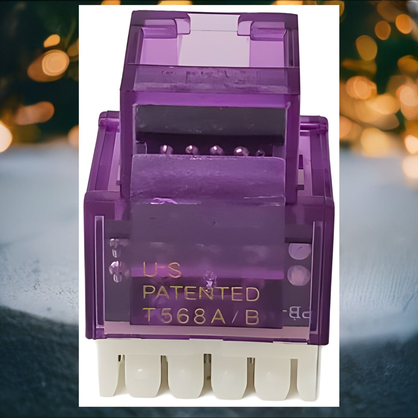 R.J. Enterprises - 3013A-8-CJ-VI, Cat5e Jack, 180-degree, Violet - R.J. Enterprises