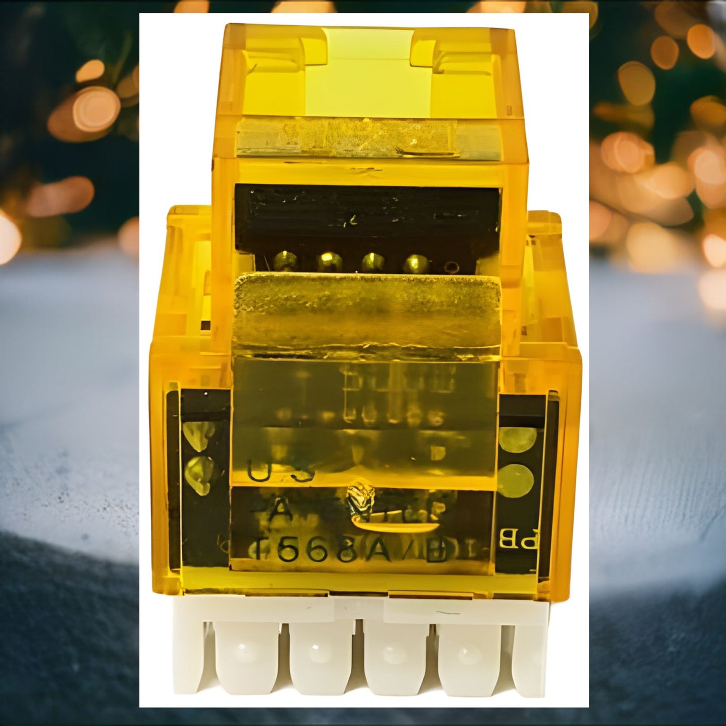 R.J. Enterprises - 3013A-8-CJ-YE, Cat5e Jack, 180-degree, Yellow - R.J. Enterprises