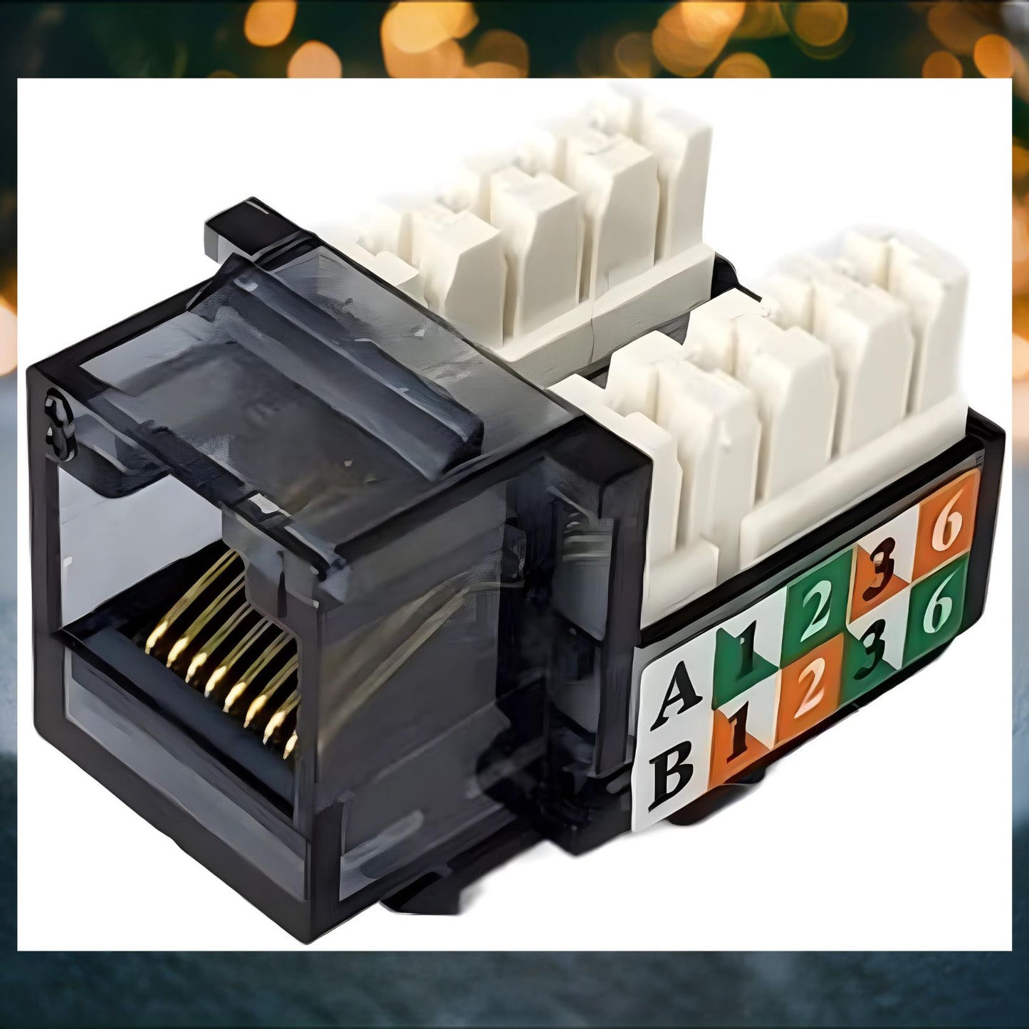 R.J. Enterprises - 3013A-E8-ALL, Cat5e Jack, 90-degree, Mix of All Colors - R.J. Enterprises
