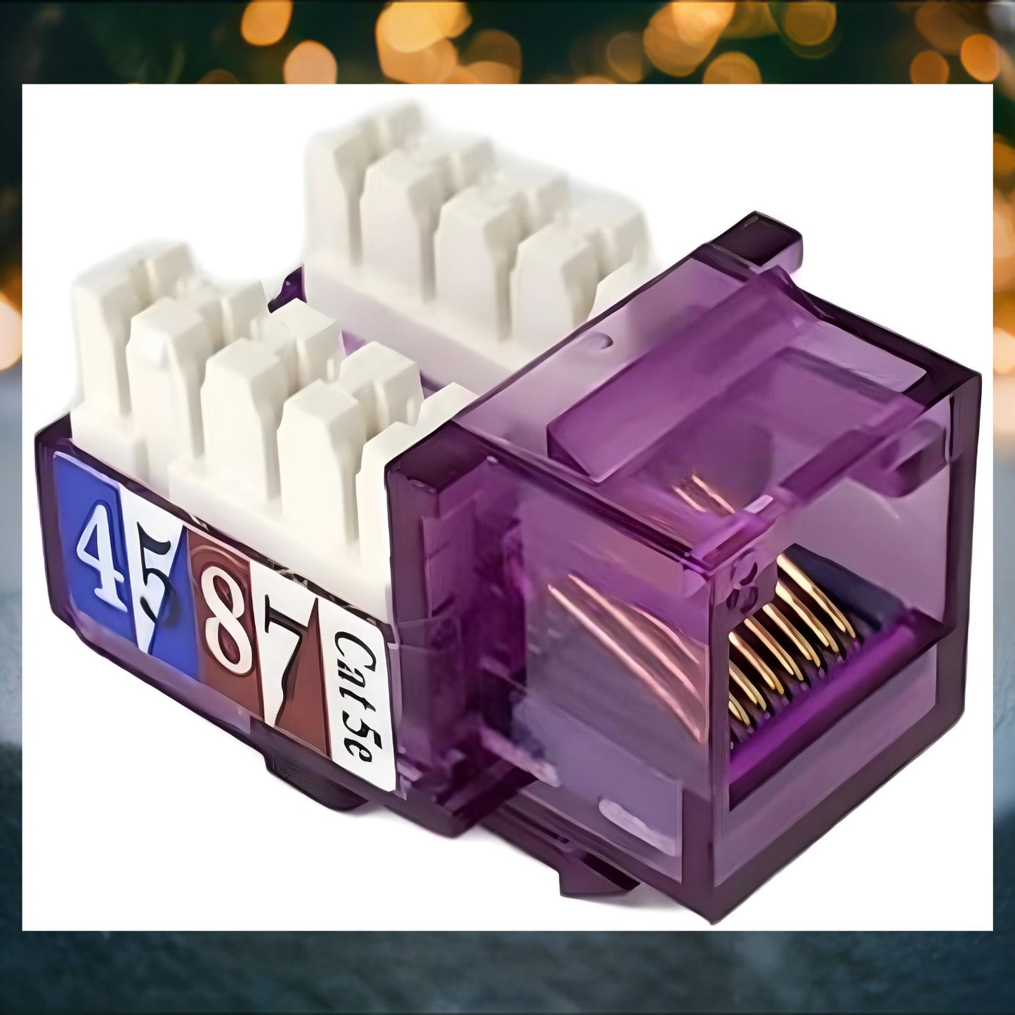 R.J. Enterprises - 3013A-E8-ALL, Cat5e Jack, 90-degree, Mix of All Colors - R.J. Enterprises