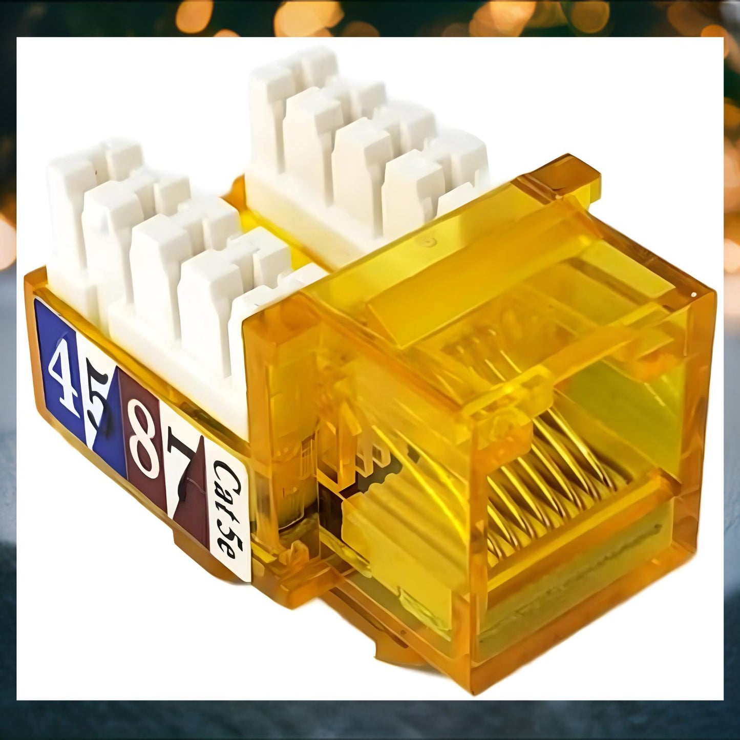 R.J. Enterprises - 3013A-E8-ALL, Cat5e Jack, 90-degree, Mix of All Colors - R.J. Enterprises