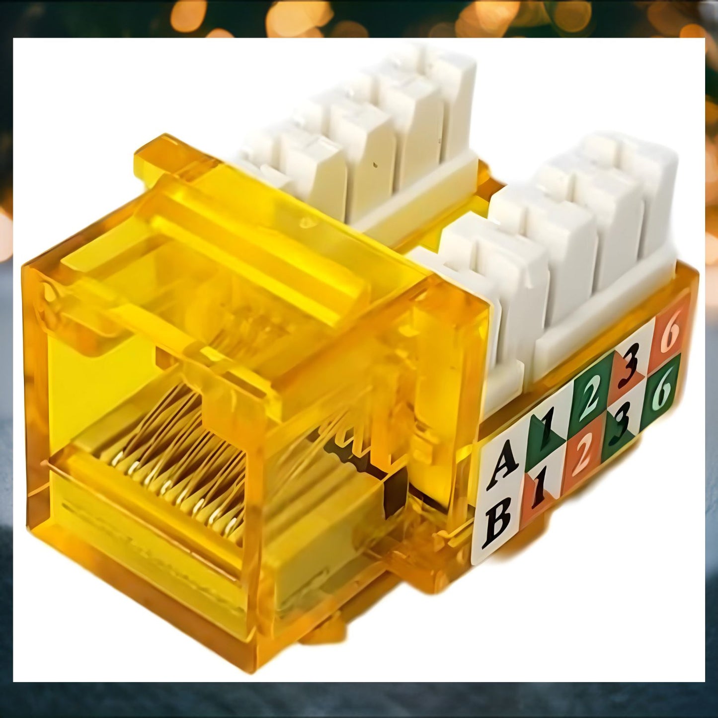 R.J. Enterprises - 3013A-E8-ALL, Cat5e Jack, 90-degree, Mix of All Colors - R.J. Enterprises