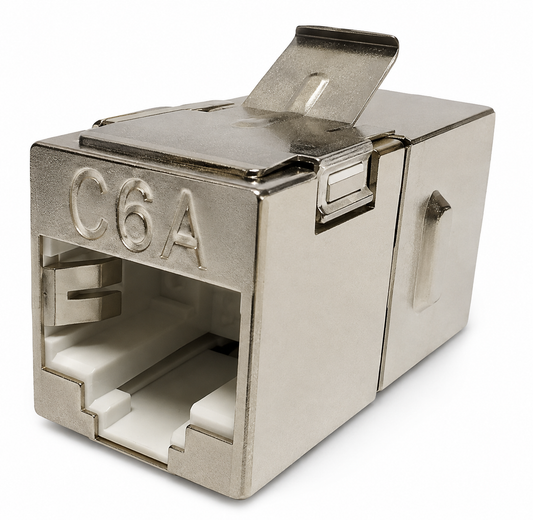 Cat6A Fully Shielded RJ45 Keystone Coupler | RJ-210-C6A-S