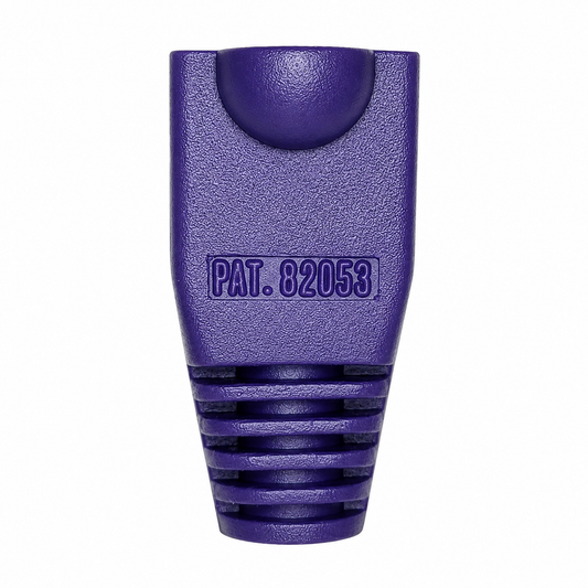 R.J. Enterprises - RJ45 Strain Relief Boot Violet (100 Pcs) - R.J. Enterprises