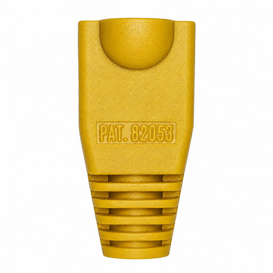 R.J. Enterprises - RJ45 Strain Relief Boot Yellow 0.035/p (2-Bags, 100pcs ea)