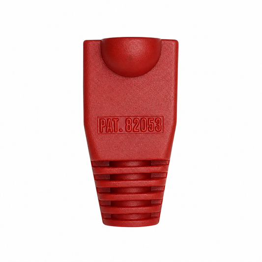 R.J. Enterprises - RJ45 Strain Relief Boot Red 0.035/p (2-Bags, 100pcs ea)