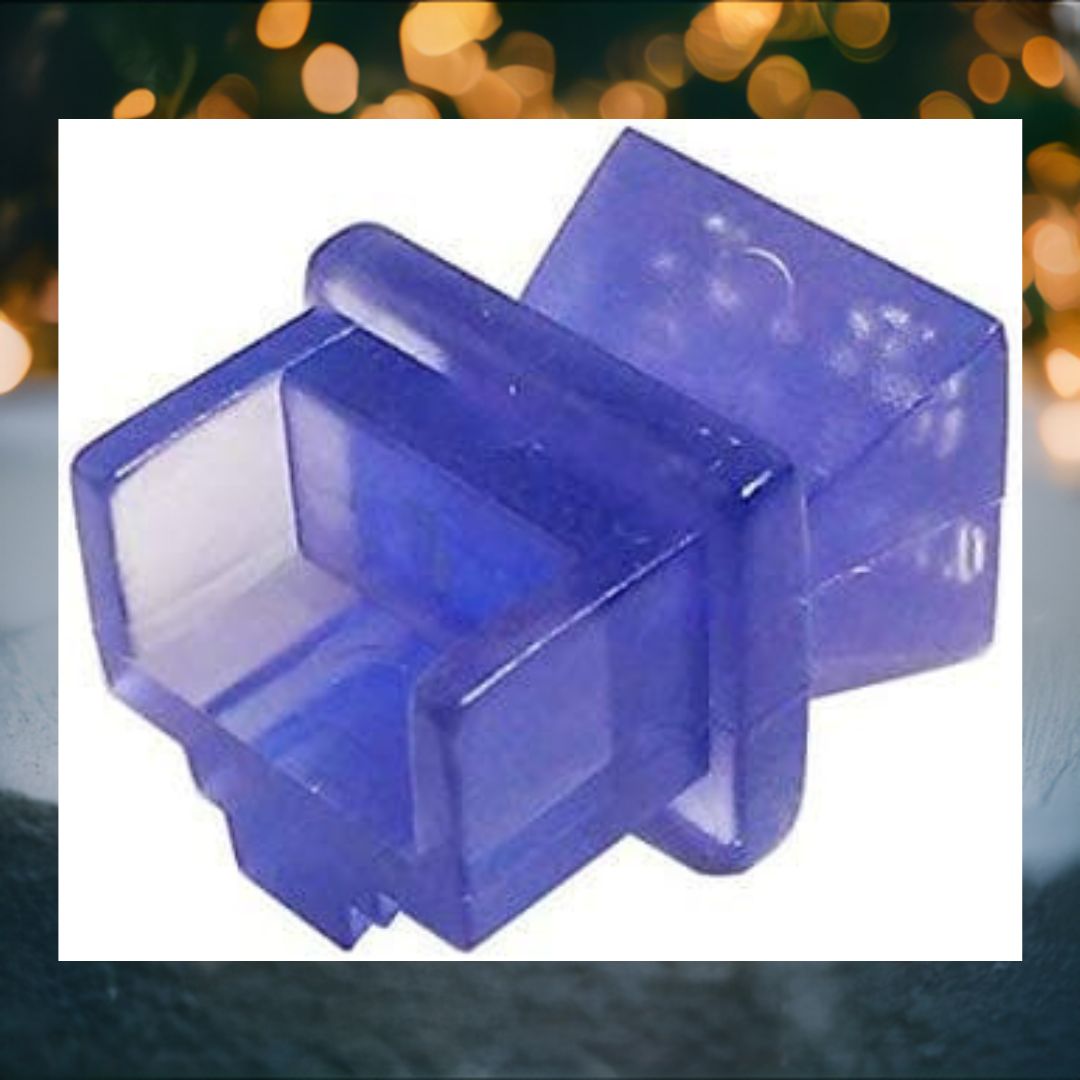 R.J. Enterprises - RJ45 Jack Dust Cover, Cap, Protector, Blue (100 pieces) - R.J. Enterprises