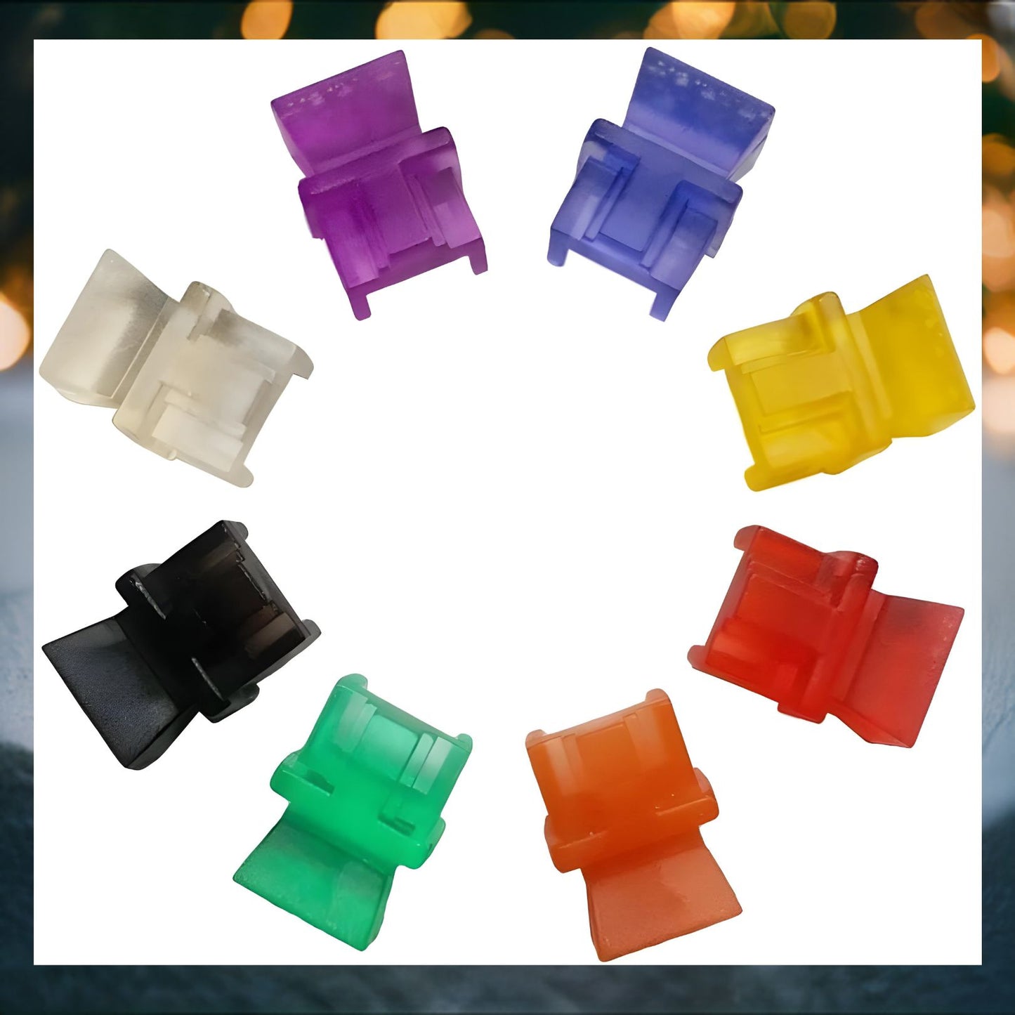 R.J. Enterprises - RJ45 Jack Dust Cover, Cap, Protector, Yellow (100 pieces) - R.J. Enterprises