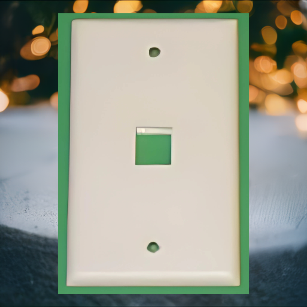 R.J. Enterprises 2013A-C1 Network Keystone Face Plate 1 Port - R.J. Enterprises