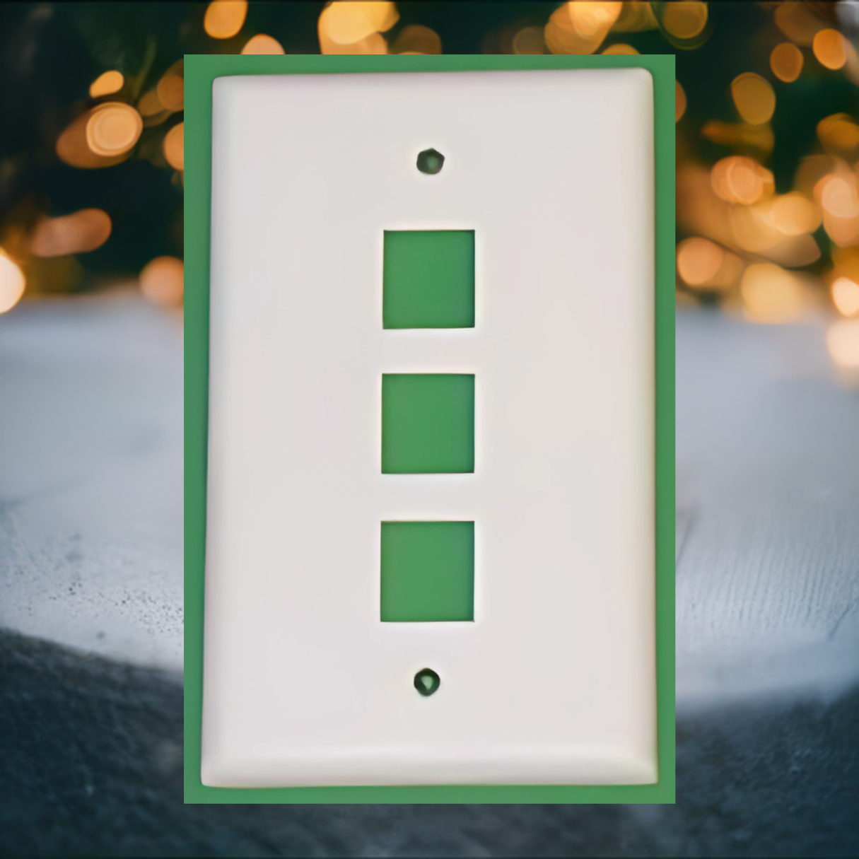 R.J. Enterprises 2013A-C3 Network Keystone Face Plate 3 Port - R.J. Enterprises