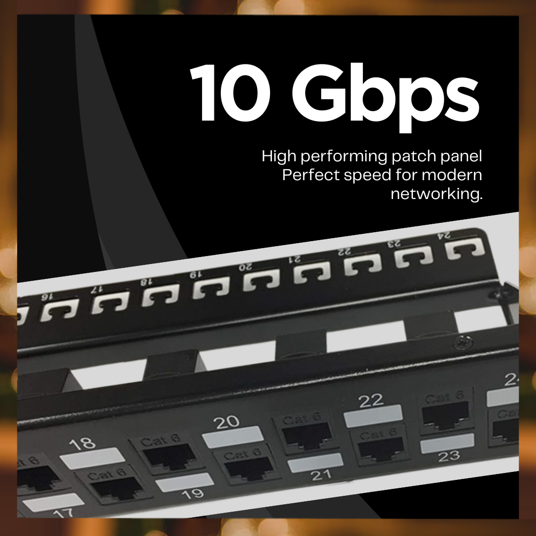 SDPP-24-C6, high performing patch panel with speeds up to 10 Gbps