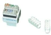 R.J. Enterprises 3013A-8-WH Category 5 Keystone Jack White (Price per Bag of 10p) - R.J. Enterprises
