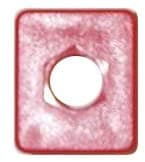 R.J. Enterprises 3013BUS-5 "F" TV Coupler Insert Red (100 pcs per bag) - R.J. Enterprises