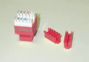 R.J. Enterprises 3013A-8-RD Category 5 Keystone Jack Red (Price per Bag of 10p) - R.J. Enterprises