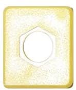 R.J. Enterprises 3013BUS-5 "F" TV Coupler Insert Yellow (100 pcs per bag) - R.J. Enterprises