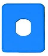 R.J. Enterprises 3013BUS-4 ST Adapter Insert Blue (100 pcs per bag) - R.J. Enterprises