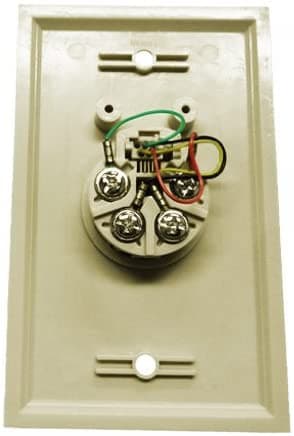 R.J. Enterprises 216-4 Flush Mount Wall Jack (4C)-(10Pc/per bag) - R.J. Enterprises
