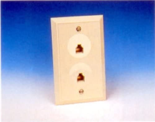 R.J. Enterprises 217-6 Duplex Wall Jack (6C) - R.J. Enterprises