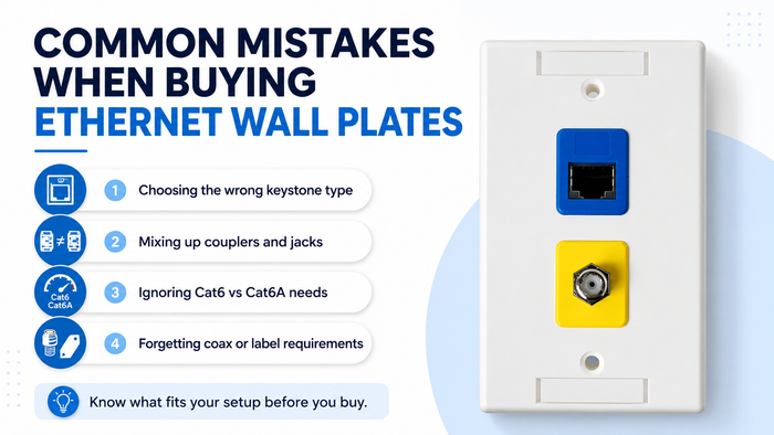 Common Mistakes When Buying Ethernet Wall Plates
