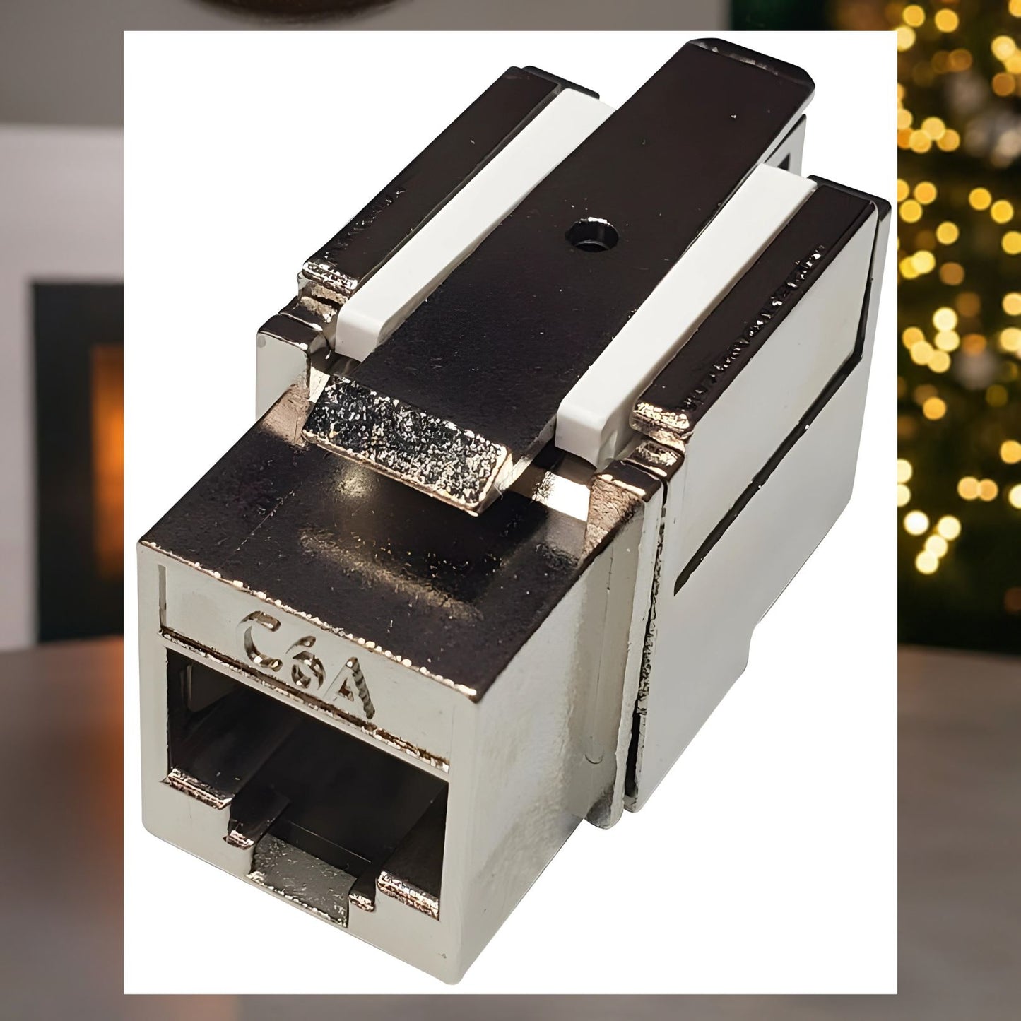 R.J. Enterprises (10p/Pack) - keystone type Cat6A Jack (Fully Shielded-no punch down) 10 Gigabit -P/N 3013A-R8FS-C6A - R.J. Enterprises