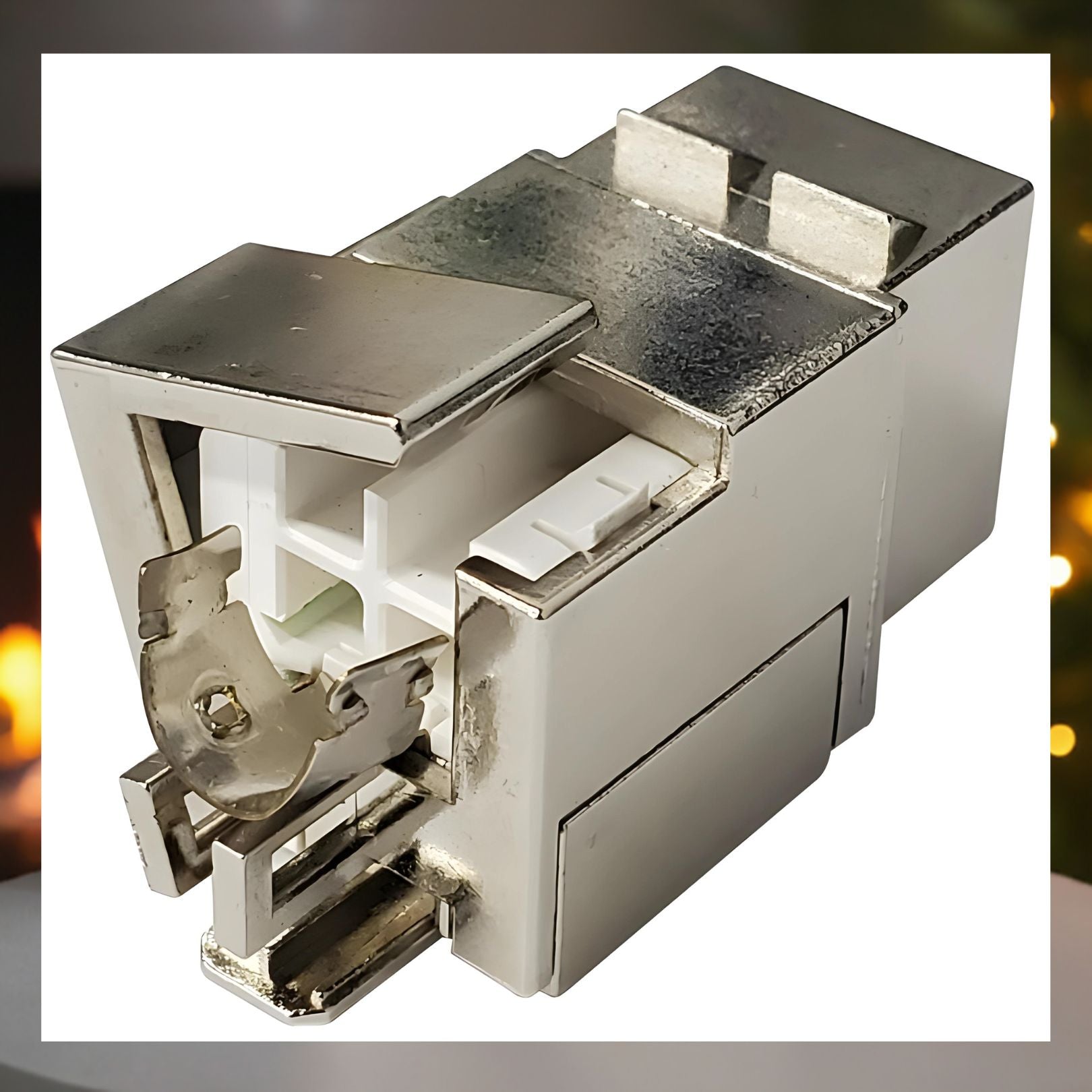R.J. Enterprises (10p/Pack) - keystone type Cat6A Jack (Fully Shielded-no punch down) 10 Gigabit -P/N 3013A-R8FS-C6A - R.J. Enterprises