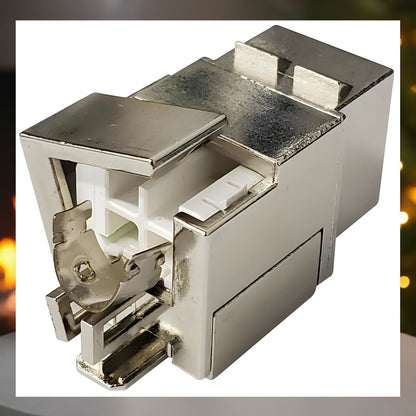 R.J. Enterprises (10p/Pack) - keystone type Cat6A Jack (Fully Shielded-no punch down) 10 Gigabit -P/N 3013A-R8FS-C6A - R.J. Enterprises