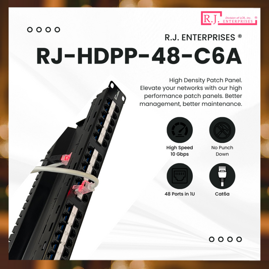 RJ-HDPP-48-C6A High-density patch panel 