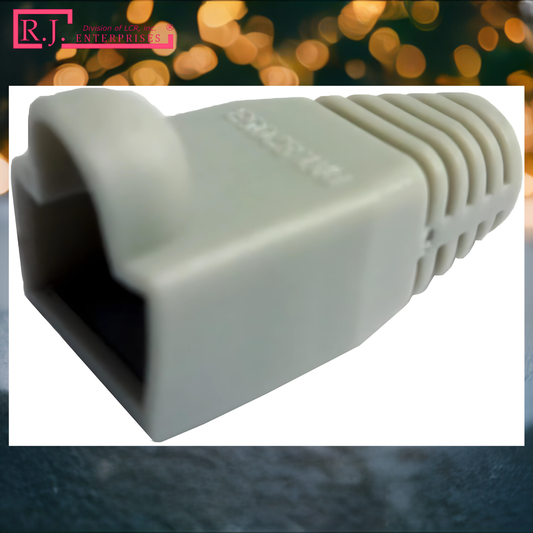 Buy One Get One FREE-R.J. Enterprises - RJ45 Strain Relief Boot Grey (100 Pcs)