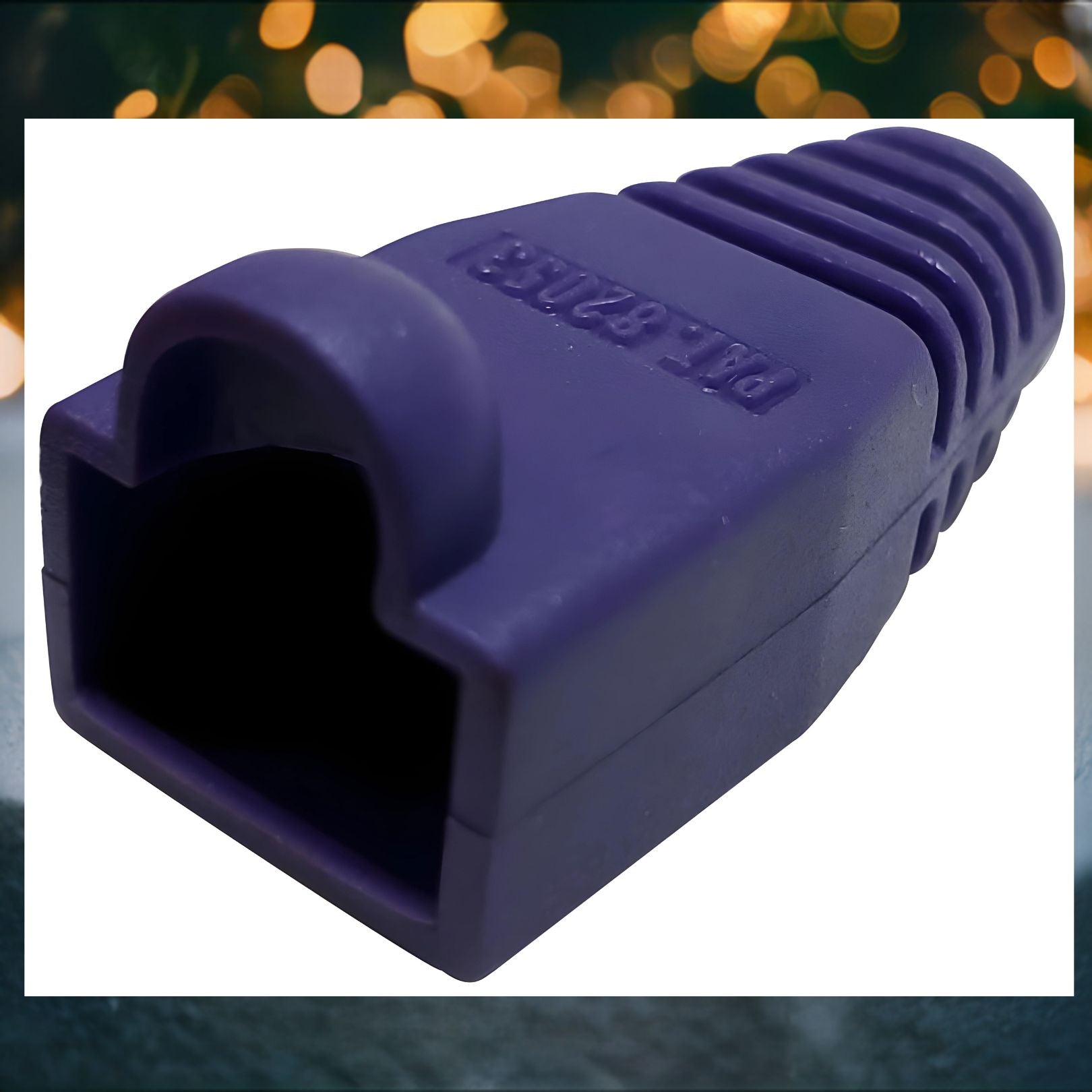 Buy ONE Get ONE FREE-R.J. Enterprises - (200 Pcs) RJ45 Strain Relief Boot Violet - RJ-SR-0-VI (Patented) - R.J. Enterprises