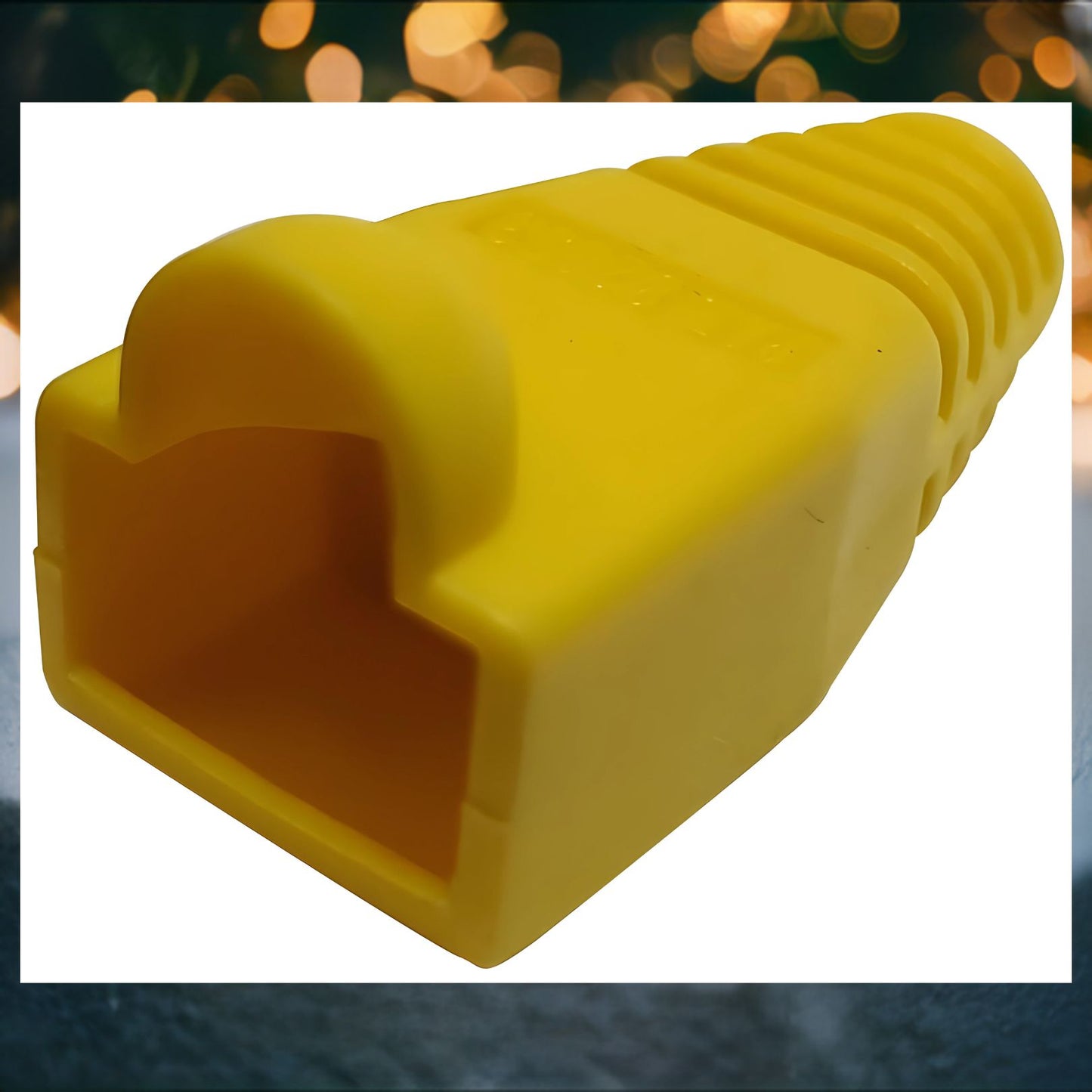 R.J. Enterprises - (100 Pcs) RJ45 Strain Relief Boot Yellow RJ-SR-0-YE (Patented) - R.J. Enterprises