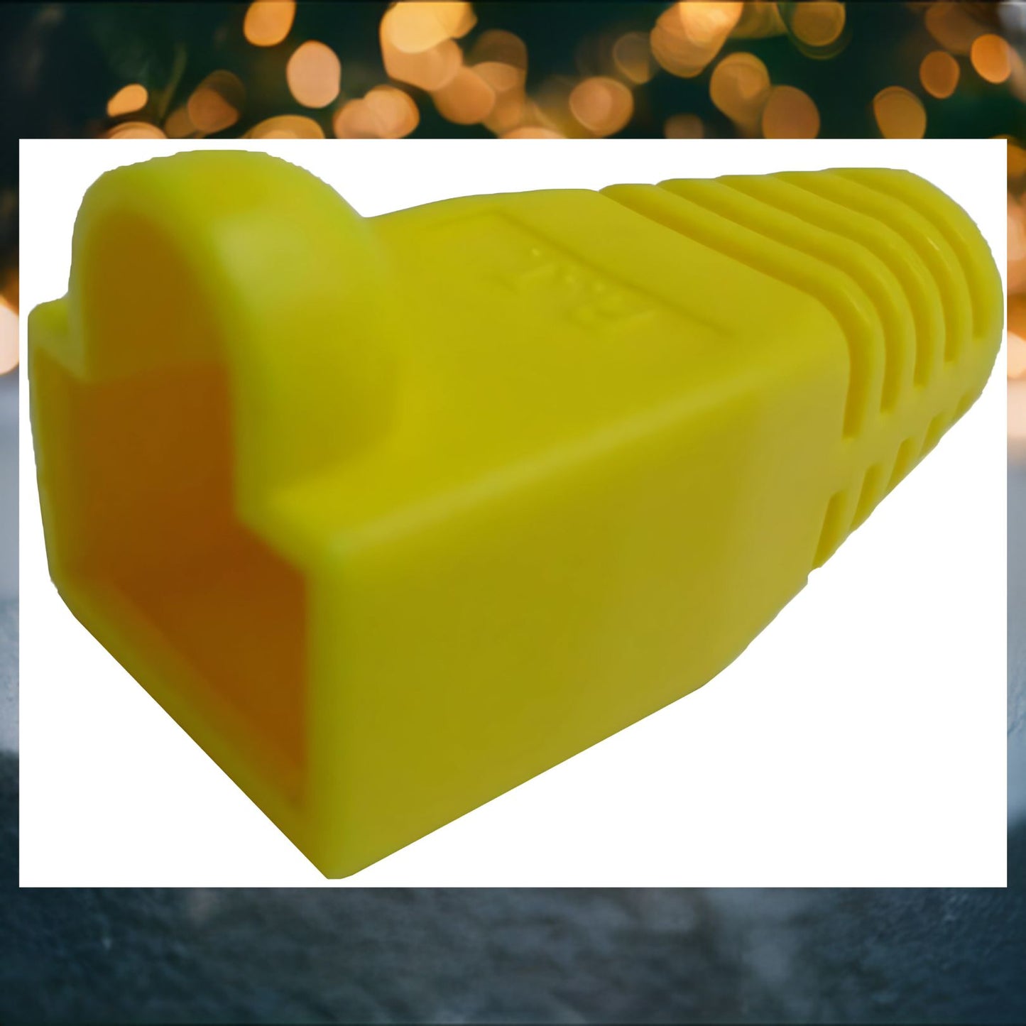R.J. Enterprises - (100 Pcs) RJ45 Strain Relief Boot Yellow RJ-SR-0-YE (Patented) - R.J. Enterprises