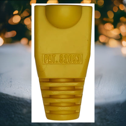 R.J. Enterprises - (100 Pcs) RJ45 Strain Relief Boot Yellow RJ-SR-0-YE (Patented) - R.J. Enterprises