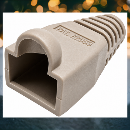 R.J. Enterprises - RJ45 Strain Relief Boot Beige 0.035/p (200, 2-Pack ($3.50 Each)) - R.J. Enterprises