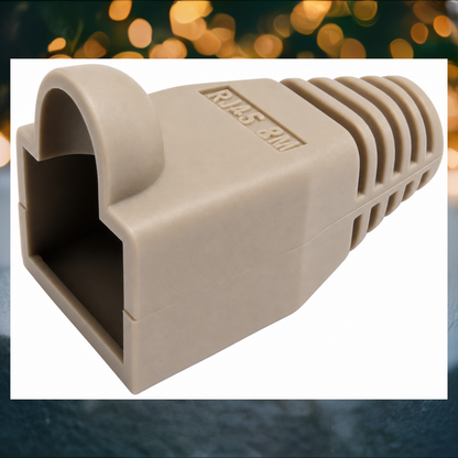 R.J. Enterprises - RJ45 Strain Relief Boot Beige 0.035/p (200, 2-Pack ($3.50 Each)) - R.J. Enterprises