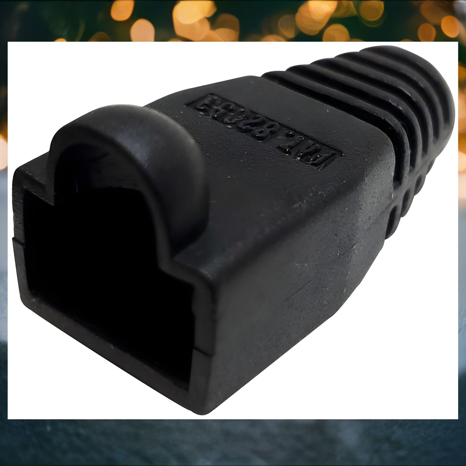Buy ONE Get ONE FREE-R.J. Enterprises - (200 Pcs) RJ45 Strain Relief Boot Black RJ-SR-0-BK (Patented) - R.J. Enterprises