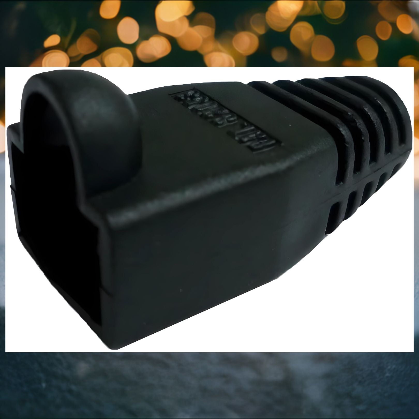 Buy ONE Get ONE FREE-R.J. Enterprises - (200 Pcs) RJ45 Strain Relief Boot Black RJ-SR-0-BK (Patented) - R.J. Enterprises