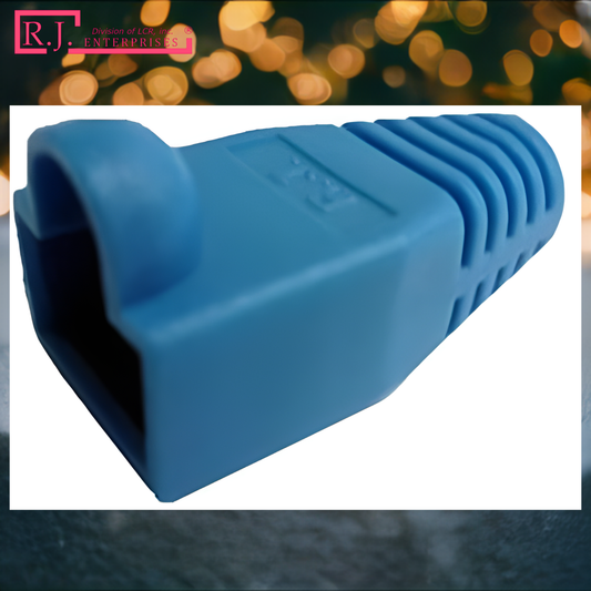 Buy One Get One FREE-R.J. Enterprises - RJ45 Strain Relief Boot Blue (100 Pcs)