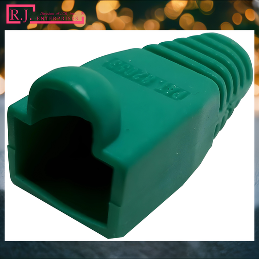 Buy One Get One FREE-R.J. Enterprises - RJ45 Strain Relief Boot Green (100 Pcs)