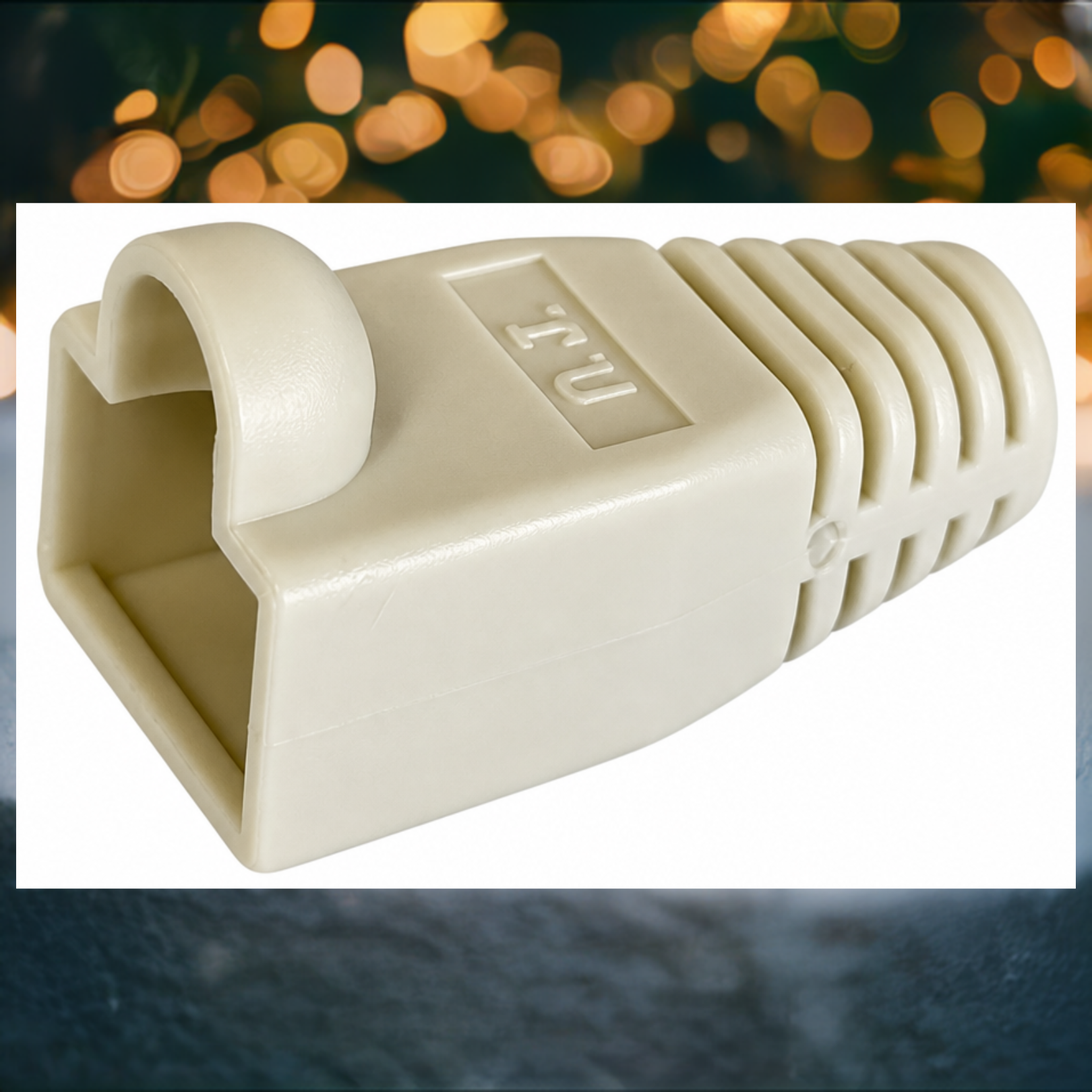 R.J. Enterprises- RJ45 Strain Relief Boot, Ivory, 0.035/p (200, 2-Pack ($3.50 Each)) - R.J. Enterprises