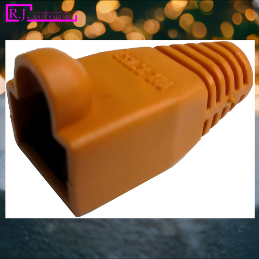 Orange RJ45 strain relief boot
