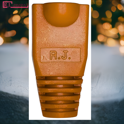 Buy One Get One FREE-R.J. Enterprises - RJ45 Strain Relief Boot Orange (100 Pcs)