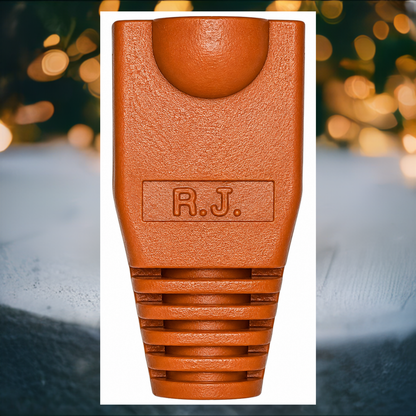 R.J. Enterprises - RJ45 Strain Relief Boot Orange 0.035/p (2-Bag, 100pcs ea)